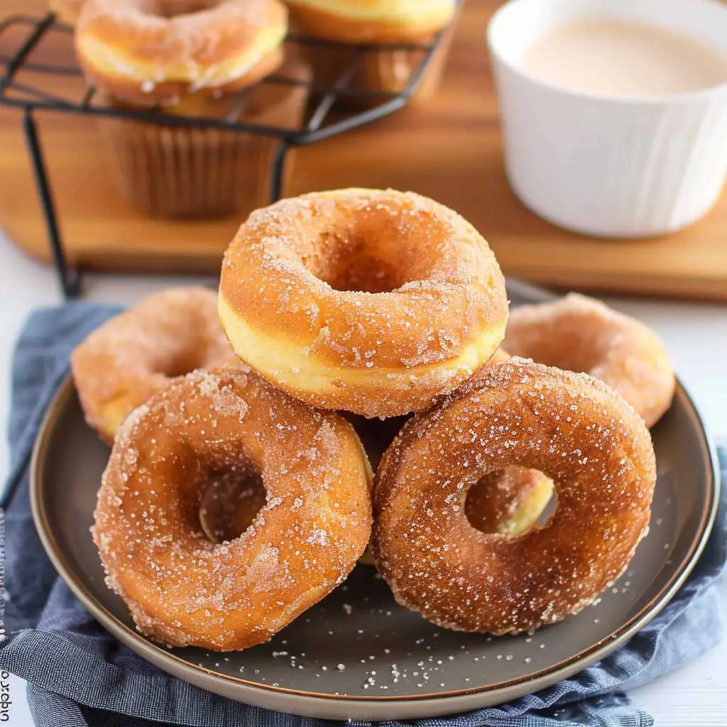 air fryer cinnamon sugar donuts
