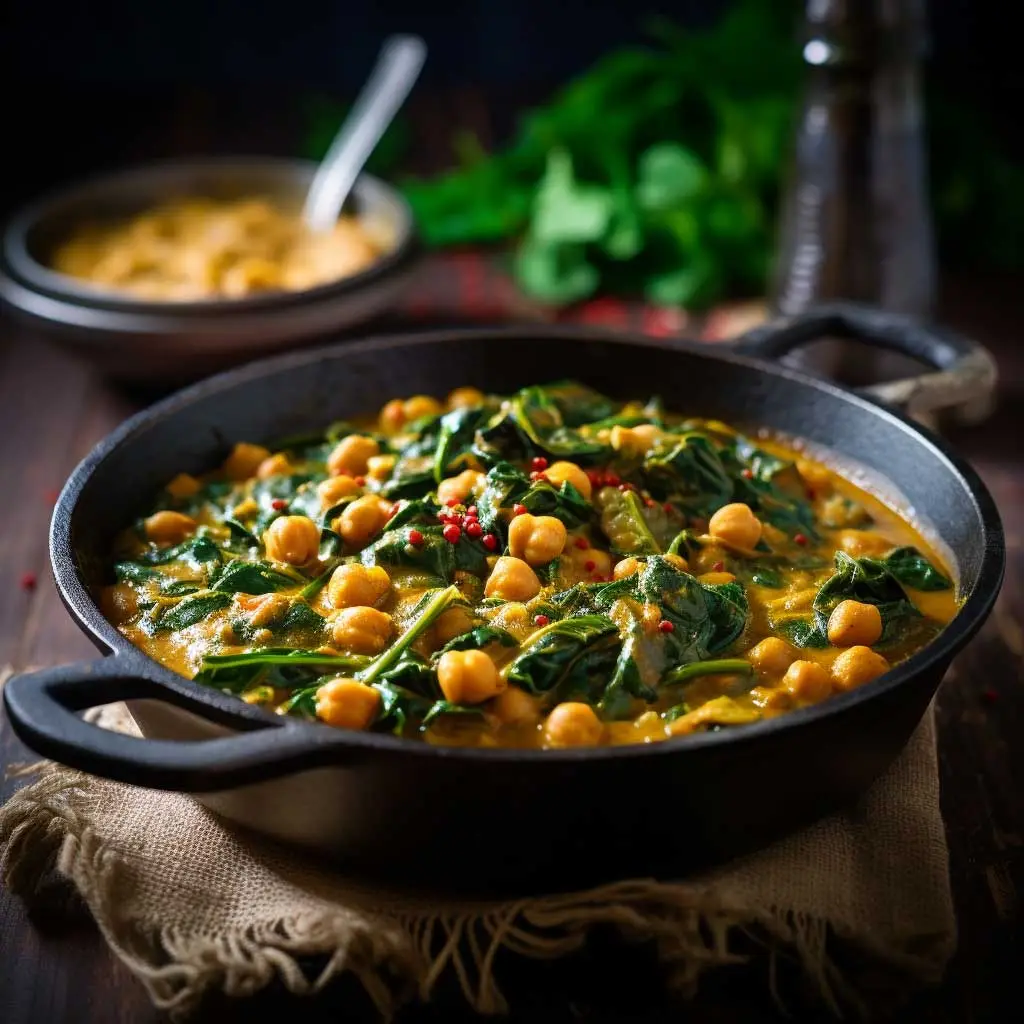 chickpea spinach curry
