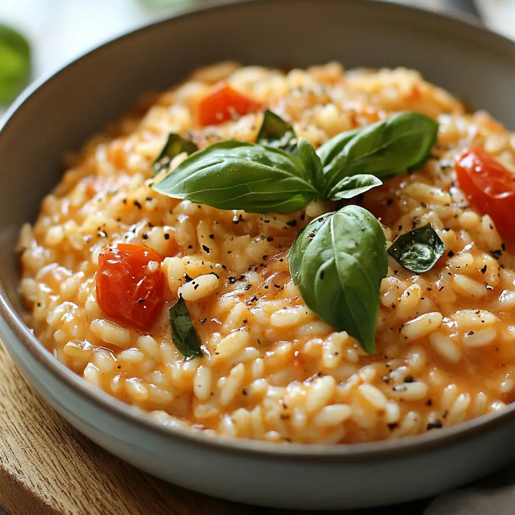 Creamy Tomato Basil Risotto