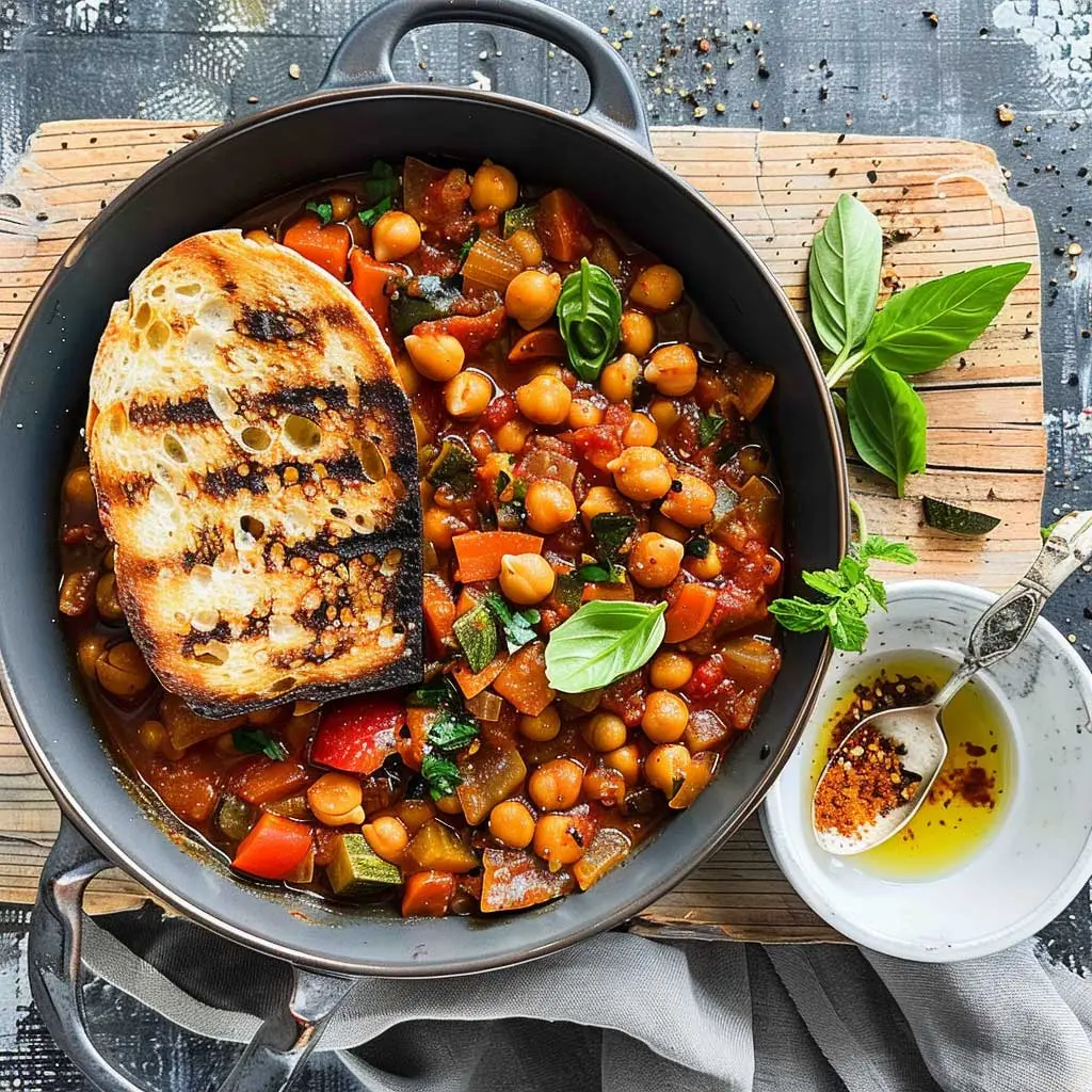 Mediterranean Chickpea and Vegetable Stew