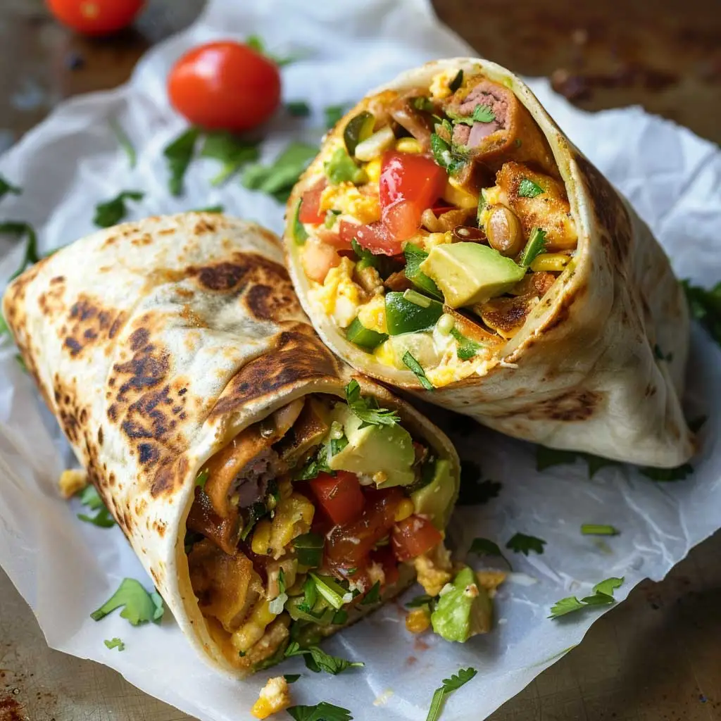 microwave breakfast egg burrito