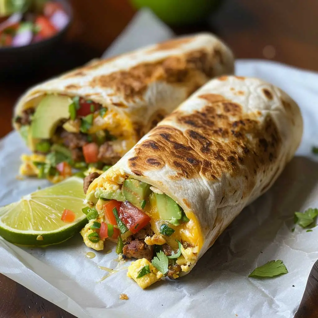 microwave breakfast egg burrito
