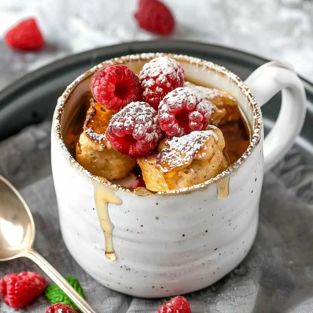microwave french toast in a mug