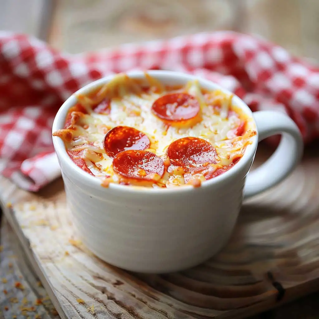microwave mug pepperoni pizza
