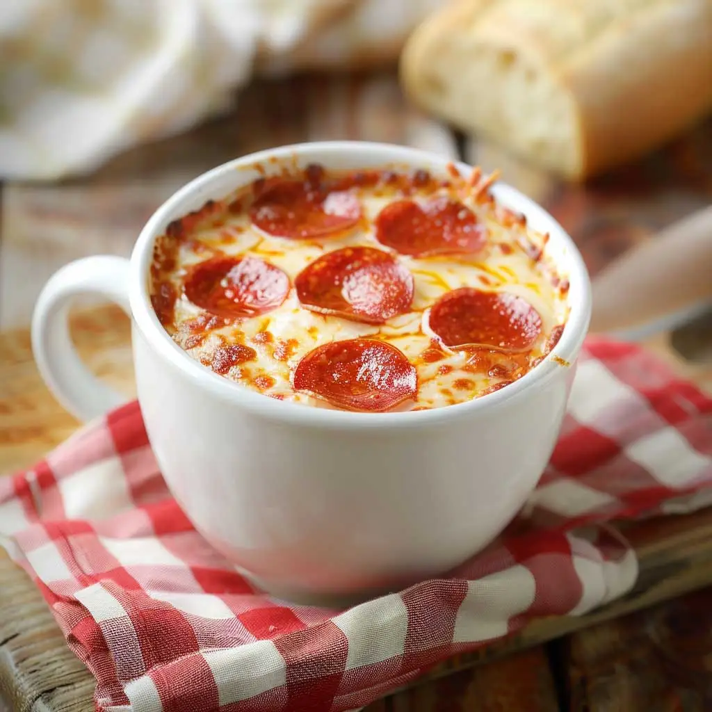 microwave mug pepperoni pizza