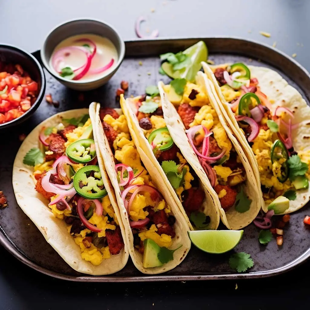 breakfast tacos with eggs