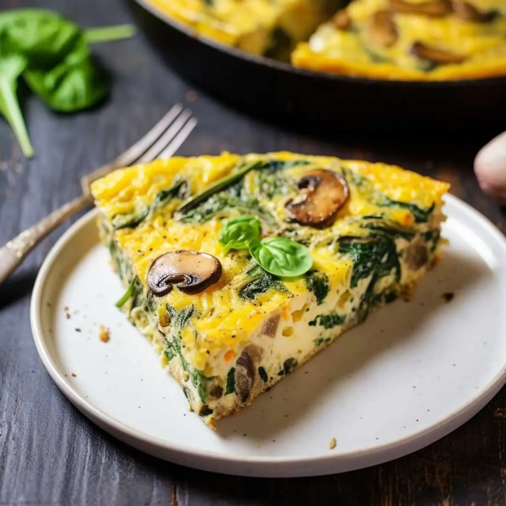 High protein simple vegetarian frittata