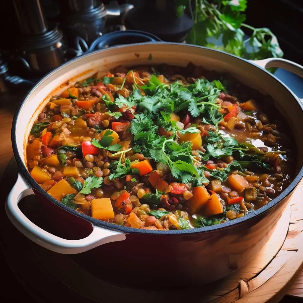 Vegetarian Lentil and Vegetable Chili